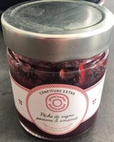 Confiture extra pêche de vigne pomme & amande