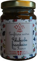 Confiture extra rhubarbe framboise