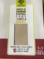 Émincés de Saumon Atlantique fumé 5 baies & coriandre