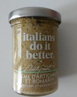 Crème d'artichauts et romarin