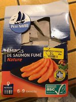 Emincés de saumon fumé nature