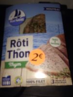 Rôti de thon au thym