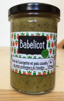 Purée de courgette et pois cassés