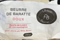 Beurre de baratte doux