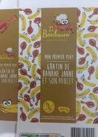 Mon premier plat- Gratin de banane jaune et son poulet
