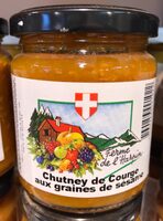 Chutney de courge aux graines de sésame
