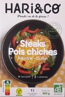 Steaks Pois Chiche - Poivrons - Cumin