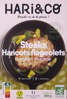 Steaks Haricots Flageolets - Poireaux - Muscade