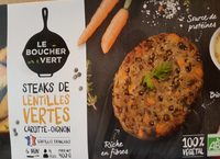 Steaks de lentilles vertes