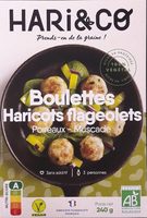 Boulettes Haricots flageolets - Poireaux - Muscade
