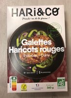 Galettes Haricots rouges - Poivrons - Curry