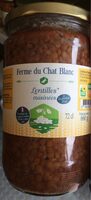 Lentilles cuisinées Ferme du chat blanc