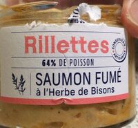 Rillette saumon fume a l’herbe de bison