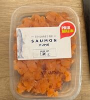 Brisures de saumon fumé