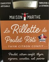 La rillette de poulet rôti