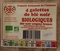 4 Galettes de blé noir