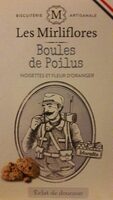 Boules de poilus - noisettes et fleur d'oranger