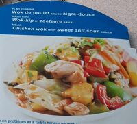 Plat wok de poulet sauce aigre douce