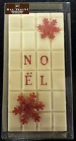 Tablette Noël chocolat blanc