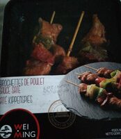 Brochettes de poulet au saté