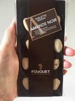 Tablette chocolat noir 72% et amandes