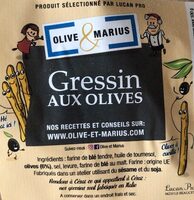 Gressins aux olives