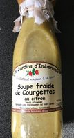 Soupe froide de courgettes au citron
