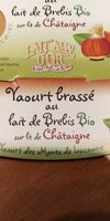 Yaourt brassé au lait de brebis bio sur lit de châtaigne