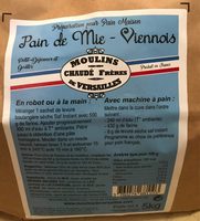 Pain de mie - viennois (preparation pour brioche)