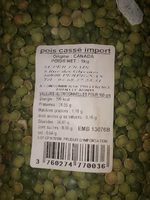 Pois cassé import