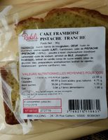 Cake framboise pistache tranche