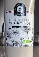 Huile Vierge de Tournesol Bio