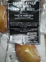 Madeleines au miel