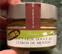 Moutarde douce au citron de menton