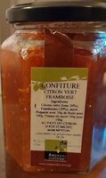 Confiture framboise citron vert