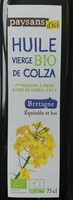 Huile vierge bio de colza