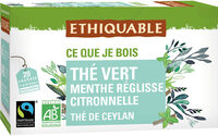 Thé vert menthe réglisse citronnelle