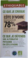Guatemala 78% chocolaté et note de caramel