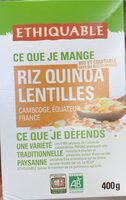 Riz quinoa lentilles