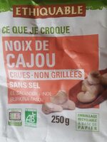 Noix de cajou crues non grillees sans sel