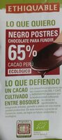 Chocolate negro postres