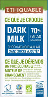 Dark Milk Chocolat Noir Au Lait 70 %