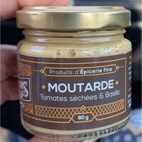 Moutarde tomates sechees et basilic