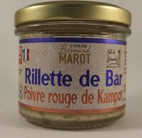 Rillette de Bar Poivre rouge de Kampot