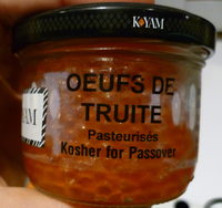 Œufs de Truite Pasteurisés Casher