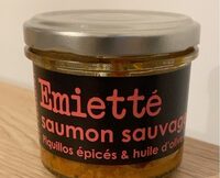 Émietté saumon sauvage Piquillos epicés et huile d’olive