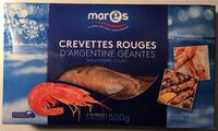 Crevettes rouges d’Argentine géantes sauvages crues
