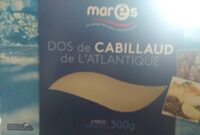 Dos de cabillaud de l'Atlantique
