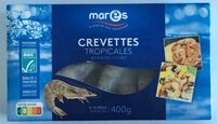 Crevettes tropicales entières crues