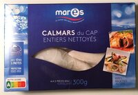 Calmars du Cap entiers nettoyés